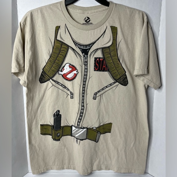 Maglietta Uomo Ghostbusters Logo Distress - 100% Cotone, Vestibilità Classica, Ufficiale